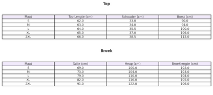 Denim Set met Knoopdetail